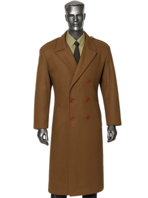 Double breasted military great coat