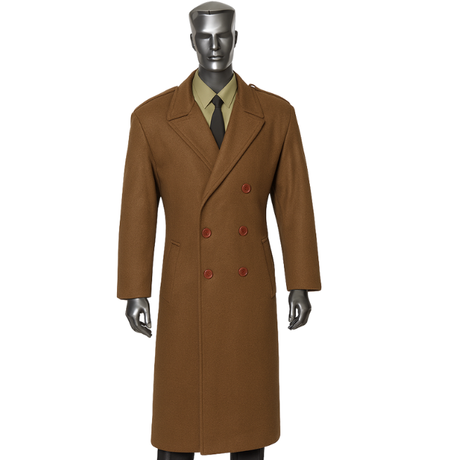 Double breasted military great coat 